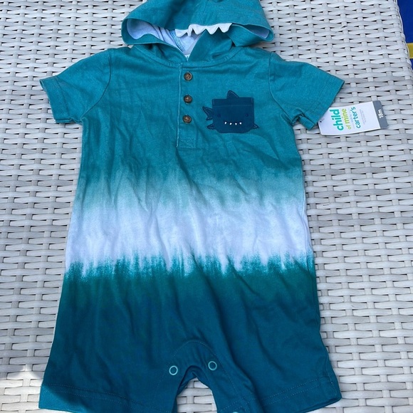 NWT- Carter's Baby Boys Shark Romper Size 18M - Picture 10 of 11